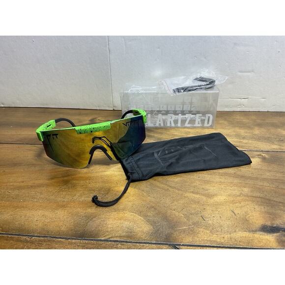 Pit Viper Polarized Sunglasses Speckled Green - Picture 1 of 6